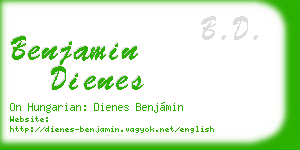 benjamin dienes business card